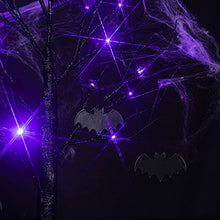 Load image into Gallery viewer, Eambrite Halloween Deko Fledermaus 24 LEDs Lichterbaum, Halloween Dekoration Batterie lila Licht mit Timer Funktion, Halloween Baumbeleuchtung für Kinder Party Indoor Wohnung
