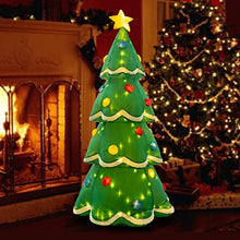 Load image into Gallery viewer, EAMBRITE 7 FT Christmas Inflatable Tree with 200LED Warm White Lights, Blow Up Tree Outdoor Christmas Decorations for Yard, Garden, Lawn, Party