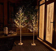 Load image into Gallery viewer, PEIDUO Christmas Birch Tree Combo Kit, 5 Feet and 6 Feet, Pack of 2,Perfect for Indoor Outdoor Decor Garden Wedding Party Bedroom Decoration 5FT 6FT Branch Tree