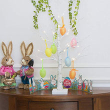 Load image into Gallery viewer, Easter Decorations EAMBRITE 24IN 24LT Easter Tree with 10 Egg Ornaments Timer Battery Operated Tabletop Tree Centerpiece Table Decorations for The Home Spring Party Wedding