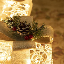 Load image into Gallery viewer, DELICHTER LED Weihnachtsdeko, 3PK Boxen weiß Acryl Weihnachten Boxen Lichter für Innen Außen beim Tannenbaum
