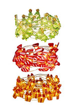 Load image into Gallery viewer, EAMBRITE 3PK 8 Modes Christmas Themed Dewdrop String Light Decor 10.75FT 30LT LED Gift Boxes Stockings Christmas Trees for Window Porch Stair Bar Outdoor and Indoor