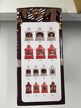 Load image into Gallery viewer, EAMBRITE Musical Christmas Snow Globe Lantern with Santa Claus Reindeer Sled Decorations USB Battery Operated Light up Red Box with Gold Bow for Kids Christmas Decoration-18cm