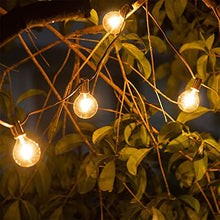 Load image into Gallery viewer, PEIDUO String Lights 12 FT G50 Globe Patio Lights with 12 Edison Glass Bulbs(1 Spare), Waterproof Connectable Hanging Light for Camper Backyard Porch Balcony Yard Party Decor