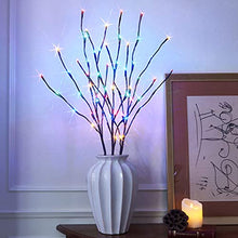 Load image into Gallery viewer, Vanthylit 3PK Twig Lights 76cm Decorative LED Twigs with 60 Multi-Colour LEDs Waterproof Pathway Branch Lights Mains Powered for Indoor Outdoor Home Party Festival Valentine's Day Decoration