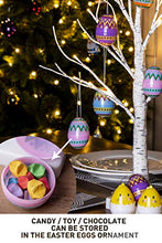 Load image into Gallery viewer, EAMBRITE White Easter Tree with Colourful Fillable Eggs Battery Operated Twig Tree with Lights Easter Gifts for Children (60cm/2ft)