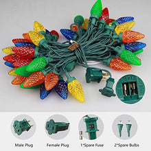 Load image into Gallery viewer, EAMBRITE C9 Christmas String Lights 27ft 50 LEDs Multicolor Strawberry String Lights for Patio Christmas Tree Garden Yard Indoor and Outdoor, UL certificates(Jumbo C7/Slim C9