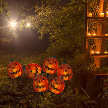 Load image into Gallery viewer, Vanthylit 4PK Halloween Pathway Light with 20LT Clear Bulbs Lights Pumpkin Stakes Light for Outdoor Halloween Decorations