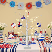 Load image into Gallery viewer, Vanthylit Money Tree Gift Holder Set of 2, 24 LED Warm White Lights Battery Powered Timer, with 24 Clips and 12 Greeting Cards, Gift Holder Decor for Photo Mother's Day Christmas Graduation Gifts