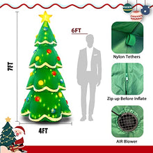Load image into Gallery viewer, Vanthylit Christmas Inflatables Tree, 7FT Blow up Christmas Yard Decorations with Bright Warm White 200LED Christmas Outdoor Decoration for Yard Holiday Indoor and Garden Use