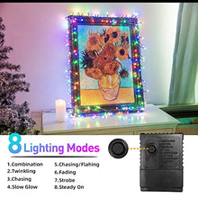 Load image into Gallery viewer, PABIPABI Cluster String Lights 200LT Connectable 29.25FT 9 Modes Christmas Firecracker Fairy Lights Fuzzy Ball Waterproof Indoor & Outdoor for Window Fence Garden Wedding Party Plug in (Multicolor)