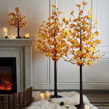 Load image into Gallery viewer, EAMBRITE 6FT Maple Tree with 128 Warm White Lights Decor Thanks Giving Day Wedding Party Holiday