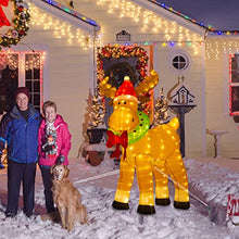 Load image into Gallery viewer, Vanthylit Christmas Inflatables, 6FT Reindeer Inflatable Christmas Yard Decorations with 220LED Warm White Blow up Outdoor Decoration for Yard Holiday Indoor and Garden Use