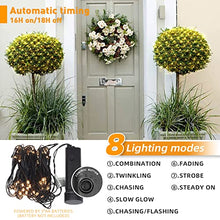 Load image into Gallery viewer, EAMBRITE Christmas Lights 60LT Bush Net Lights Diamond Shape LEDs 8 Modes Timer Waterproof Battery Powered for Yard Bushes Indoor Outdoor Decorations (Warm White)