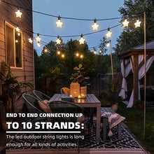 Load image into Gallery viewer, Eambrite Outdoor String Lights Mains Powered, Garden LED Festoon Lights Outdoor, Waterproof Connectable Patio Lighs for Party (Warm White, 5m)