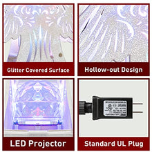 Load image into Gallery viewer, PEIDUO Christmas Clearance 11" RGB Praying Angel Tree Topper with Built-in Rotating Ripple Projector for Crown Xmas Tree Topper Decoration