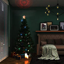 Load image into Gallery viewer, EAMBRITE 9" Christmas Star Tree Topper with Rotating Magic Eye Projector for Crown Xmas Tree Topper Decoration