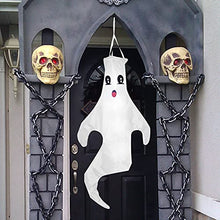 Load image into Gallery viewer, Vanthylit Halloween Hanging Ghost Decoration 43'' Windsock Flag, Halloween Outdoor Decoration for Yard Lawn Porch Pathway Trees