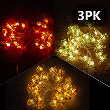 Load image into Gallery viewer, Vanthylit Christmas Decoration Lights Set of 3 Theme Fairy Lights with 30 LED Trees Socks and Gift Boxes Battery Powered with 8 Lighting Modes Waterproof for Indoor and Outdoor
