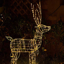 Load image into Gallery viewer, EAMBRITE 48" 250LT Christmas Reindeer Light Pre-lit Outdoor Holiday Deer Xmas Yard Art Decoration