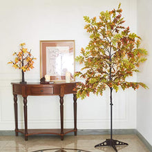 Load image into Gallery viewer, EAMBRITE 6FT LED Lighted Floor Standing Maple Tree with 144 Warm White LED Pre lit Artificial Fall Tree Plug in for Home Holiday Thanksgiving Birthday Wedding Party Decor