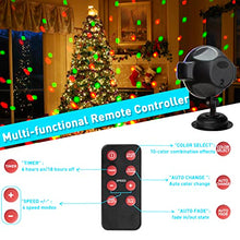 Load image into Gallery viewer, EAMBRITE Multi Activated Party Lights with Remote and Base for Show Club Pub Disco Multi Function Rotating Falling Snow Projector for Xmas Moving Points Landscape Lights for Home Yard Garden
