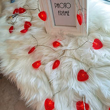 Load image into Gallery viewer, EAMBRITE Set of 2 10LT Red Heart String Lights Battery Operated for Bedroom Wedding Love Anniversary