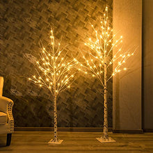Load image into Gallery viewer, Vanthylit Pre-lit Birch Tree Light with Warm White Light up Tree for Home Party Wedding Holiday Christmas Decorations Indoor Outdoor Lighted Trees-2 Pack 5FT 6FT (Timer)