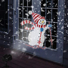 Load image into Gallery viewer, EAMBRITE Christmas Projector Lights 2 in 1 Ocean Wave Ripples and Skiing Snowman Animation Projector Decoration for Xmas Home Holiday Party Yard Garden Indoor Outdoor Use