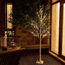 Load image into Gallery viewer, Pack of 2, EAMBRITE 5FT 6FT White Birch Tree Set Christmas Tree Combo Kit Perfect for Home Decor Holiday Party Wedding