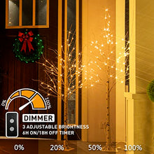 Load image into Gallery viewer, Vanthylit Pre-lit Birch Tree Light with Warm White Light up Tree for Home Party Wedding Holiday Christmas Decorations Indoor Outdoor Lighted Trees-2 Pack 5FT 6FT (Timer)