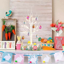 Load image into Gallery viewer, PEIDUO Easter Decorations for The Home, 2FT 24LT Easter Egg Tree Lighted with Battery Powered and Timer, Lighted Easter Tree Decor
