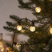 Load image into Gallery viewer, DELICHTER LED Lichterkette, 100 Warm-Weiße Runde Weihnachtslichterkette mit 8 Modi, Strombetrieb für innen, außen,Party, Fest, Weihnachten,Tannenbaum