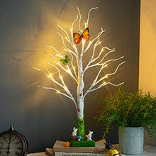 Load image into Gallery viewer, Vanthylit Easter Tree with Timer Battery Operated, Light up Indoor Spring Decorations, Centerpiece Table Decorations for Home Décor, White Easter Tree Gifts for Kids (2FT, Warm White)