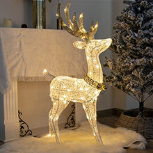 Load image into Gallery viewer, Vanthylit Christmas Decorations, 48'' White Standing Deer with 70 Warm White LED Lights for Christmas Lights Outdoor Decor