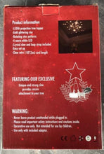 Load image into Gallery viewer, Vanthylit Golden Star Christmas Tree Topper with Built-in Rotating Warm White Star Projector for Christmas Tree Ornament