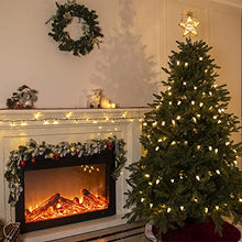 Load image into Gallery viewer, DELICHTER LED Lichterkette, 100 LEDs Weihnachtsbaumbeleuchtung mit 8 Modi,Strombetrieb für innen, außen,Party Wohnung,Tannenbaum(Warm Weiß)