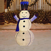 Load image into Gallery viewer, Vanthylit Pre-Lit Collapible Snowman Clearence 6FT Light up Snowman Christmas Decorations with Warm White LEDs Plush Snowman Christmas Light Figure Ornament for Home Indoor and Outdoor Decor(Plug in)