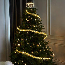 Load image into Gallery viewer, EAMBRITE Golden Ribbon Fairy String Lights Wedding Themed Decorative Lights 19.7FT 120 Micro LED Christmas Golden Bow Topper for Xmas Tent Wedding Nursery Bedroom Party Birthday