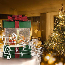 Load image into Gallery viewer, PEIDUO Christmas Clearance Lighted Lantern Snow Globe Music Boxes Animated,Santa Claus Glittering Lantern Lamp Lantern for Christmas Home Decoration, Holidays Home Tabletop Decor, 3 AA Battery or USB