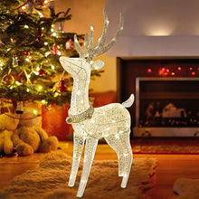 Load image into Gallery viewer, PEIDUO Garden Decor Lighted Reindeer with 70 Warm White Light, Patio Decor Light up Deer Decorations for Home Lawn Yard Garden Indoor Outdoor Decor Adapter Plug in