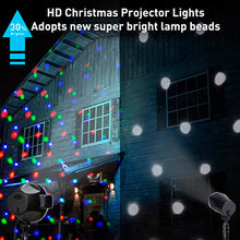 Load image into Gallery viewer, EAMBRITE Multi Activated Party Lights with Remote and Base for Show Club Pub Disco Multi Function Rotating Falling Snow Projector for Xmas Moving Points Landscape Lights for Home Yard Garden