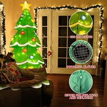 Load image into Gallery viewer, PEIDUO 7Ft Inflatable Christmas Yard Decorations, Christmas Inflatables Outdoor Decorations Waterproof, Inflatable Christmas Tree with Stakes Ropes