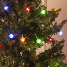 Load image into Gallery viewer, Eambrite Christmas String Lights 10m 100 LED Connectable Globe String Lights Plug in with Multi-Colour Light Waterproof String Lights with Crystal Ball for Indoor Outdoor Christmas Decorations