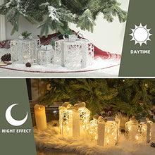 Load image into Gallery viewer, Christmas Decorations, Vanthylit Set of 3 Christmas Lighted Acrylic Gift Boxes with 48LT Warm White LED Plug in Transparent Present Boxes for Indoor Outdoor Use Christmas Yard Room Tree Decorations