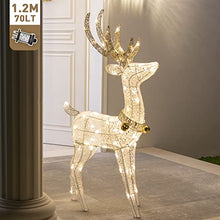 Load image into Gallery viewer, EAMBRITE Christmas Reindeer Light up Deer Deocrations Mains Powered LED Twinkling Reindeer for Home and Garden - Large 1.2m, Warm White
