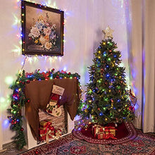 Load image into Gallery viewer, DELICHTER 200 LEDs Lichterkette Bunt Beleuchtung mit heller Lichter,8 Modi, Strombetrieb für innen, außen,Party, Fest, Weihnachten,Tannenbaum