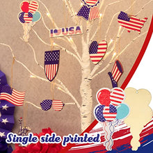 Load image into Gallery viewer, EAMBRITE 4th of July Decorations, 2FT Lighted Birch Tree with 12 Wooden 4th of July Accessories, Independence Day Decorations for Memorial Day Flag Day Home Table Decor, Battery Operated and Timer