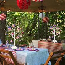 Load image into Gallery viewer, Set of 2 Patriotic Indoor Tree Decorations for 4th of July Home Decor