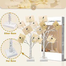 Load image into Gallery viewer, Vanthylit Money Tree Gift Holder Set of 2, 24 LED Warm White Lights Battery Powered Timer, with 24 Clips and 12 Greeting Cards, Gift Holder Decor for Photo Mother's Day Christmas Graduation Gifts
